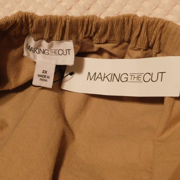 Corduroy Wide Leg Jumpsuit by Yannik MAKING THE CUT sz 2X NWT - Picture 12 of 13